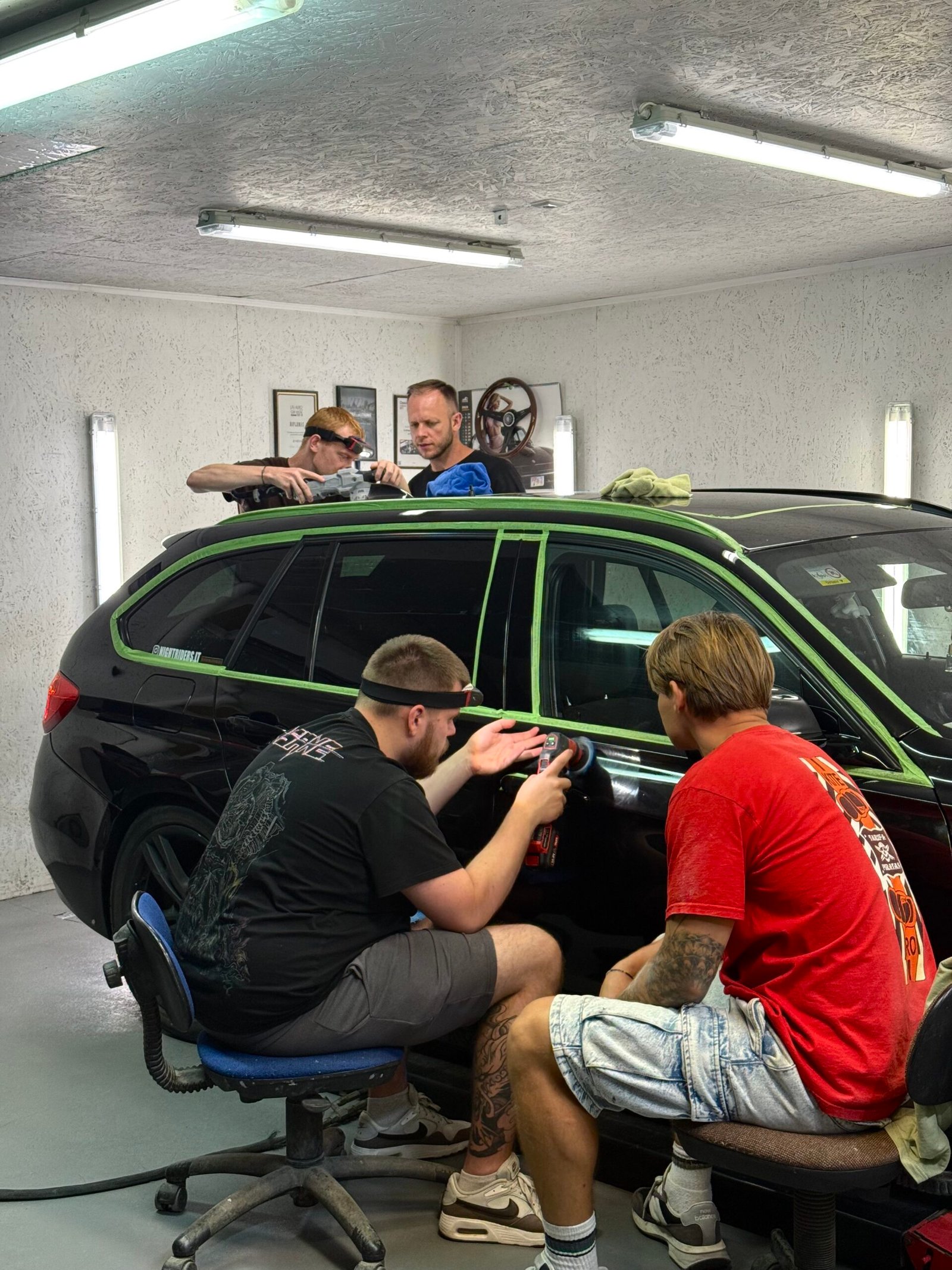 detailing courses polishing car